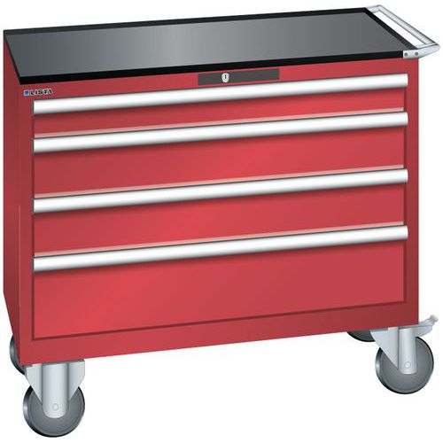 Armoire Rouge 1023x572x962 Avec 4 Tir. 75kg _ 78.778.070