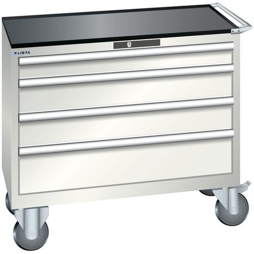 Armoire Blanc Gris 1023x572x962 Avec 4 Tir. 75kg