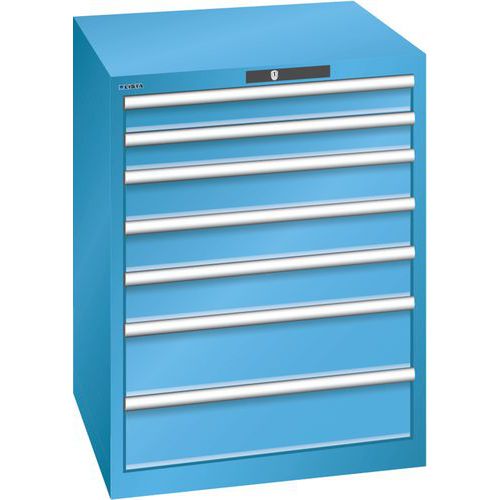 Armoire Bleu Clair 717x725x850 Avec 7 Tir. 75kg _ 14.409.010