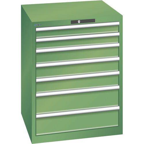 Armoire Vert 717x725x850 Avec 7 Tir. 75kg _ 14.409.030