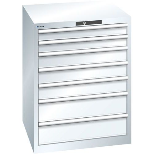 Armoire Blanc Pur 717x725x850 Avec 7 Tir. 75kg _ 14.409.110