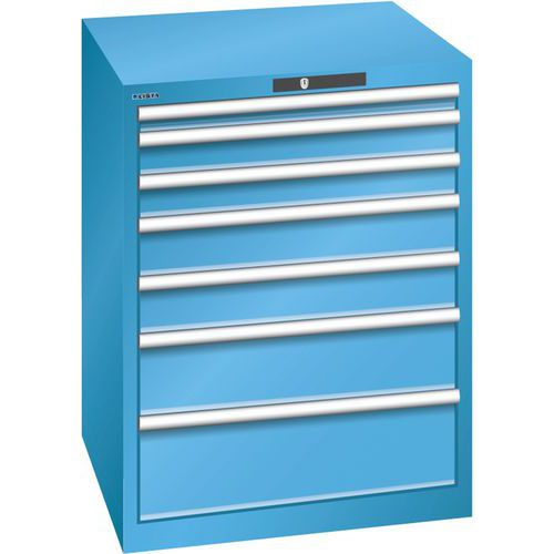 Armoire Bleu Clair 717x725x850 Avec 7 Tir. 75kg _ 78.640.010