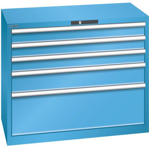 Armoire Bleu Clair 1023x572x850 Avec 5 Tir. 200kg