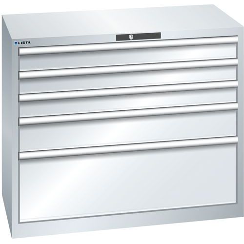 Armoire Gris Clair 1023x572x850 Avec 5 Tir. 200kg