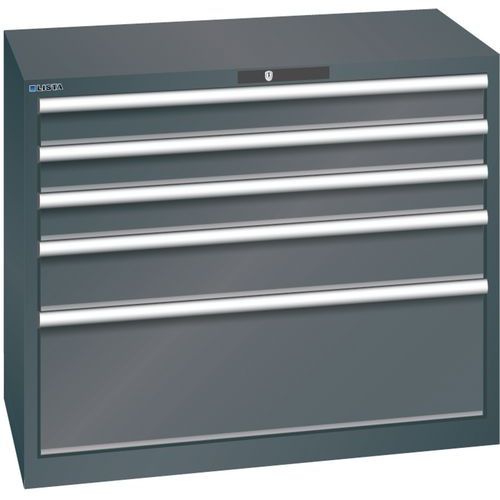 Armoire Noir 1023x572x850 Avec 5 Tir. 200kg _ 78.744.060