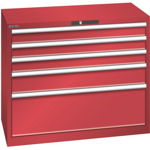 Armoire Rouge 1023x572x850 Avec 5 Tir. 200kg _ 78.744.070