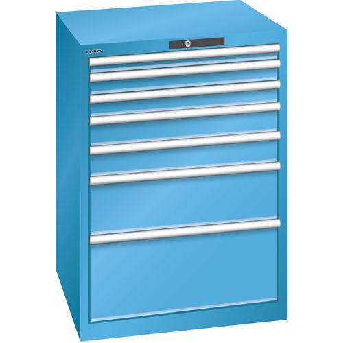 Armoire Bleu Clair 717x725x1000 Avec 7 Tir. 75kg