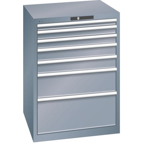 Armoires à Tiroirs Gris 717x725x1000 Avec 7 Tiroirs 75kg