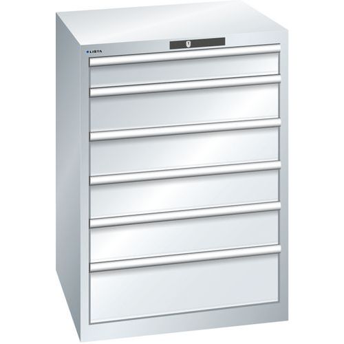 Armoire Gris Clair 717x725x1000 Avec 6 Tir. 200kg