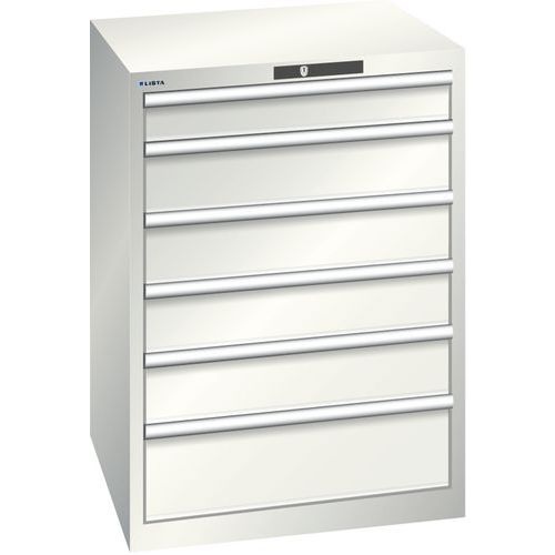 Armoire Blanc Gris 717x725x1000 Avec 6 Tir. 200kg