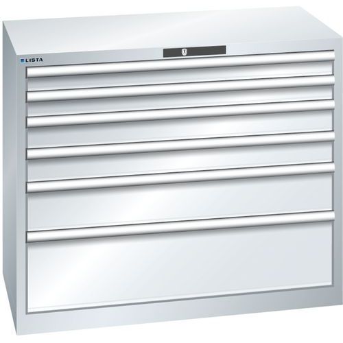 Armoire Gris Clair 1023x572x850 Avec 6 Tir. 75kg