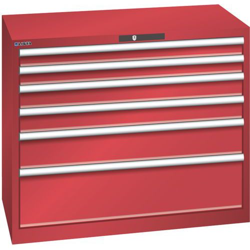 Armoire Rouge 1023x572x850 Avec 6 Tir. 75kg _ 78.746.070