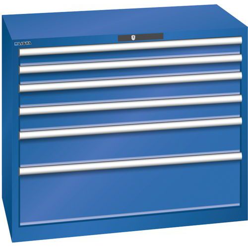 Armoire Bleu Sécu. 1023x572x850 Avec 6 Tir. 75kg