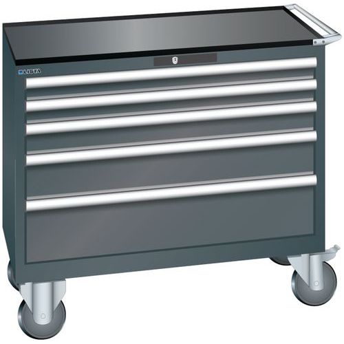 Armoire Noir 1023x572x962 Avec 5 Tir. 75kg _ 78.780.060