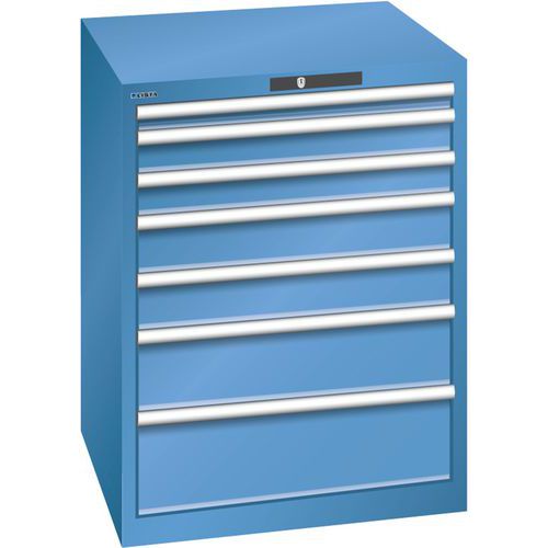 Armoire Bleu Cap. 717x725x850 Avec 7 Tir. 200kg _ 78.642.040