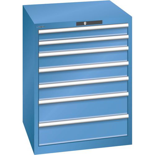 Armoire Bleu Cap. 717x725x850 Avec 7 Tir. 200kg _ 14.503.040