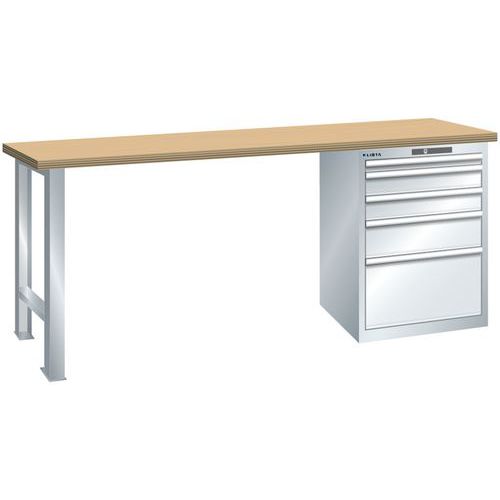 Ã‰tablis Gris Clair 1500x750x840 Cap. 1500kg Et 5 Tir. 75kg