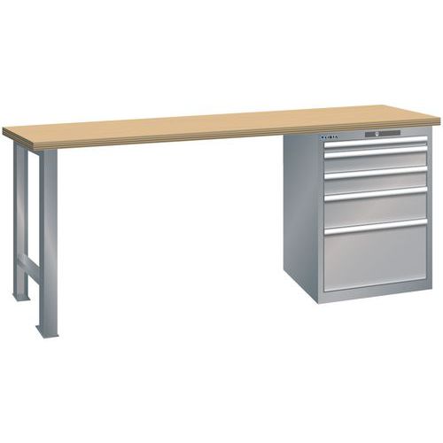 Ã‰tablis Gris Pigeon 1500x750x840 Cap. 1500kg Et 5 Tir. 75kg
