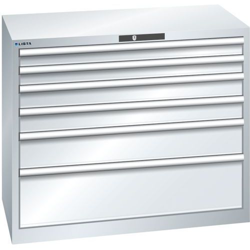 Armoire Gris Clair 1023x572x850 Avec 6 Tir. 200kg