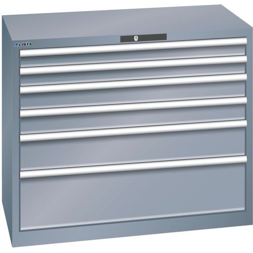 Armoire Gris 1023x572x850 Avec 6 Tiroirs 200kg _ 78.748.050