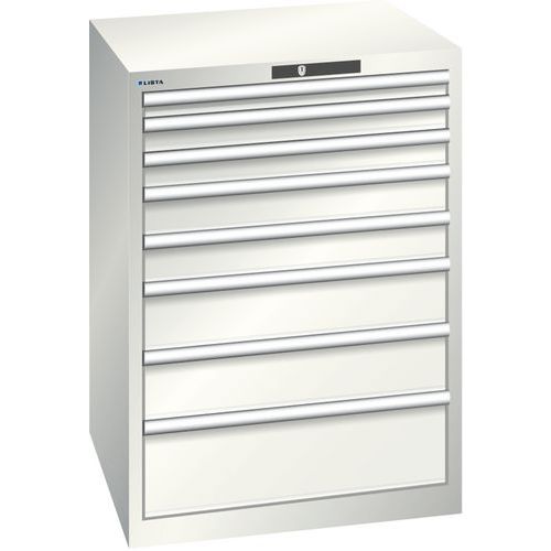 Armoire Blanc Gris 717x725x1000 Avec 8 Tir. 75kg