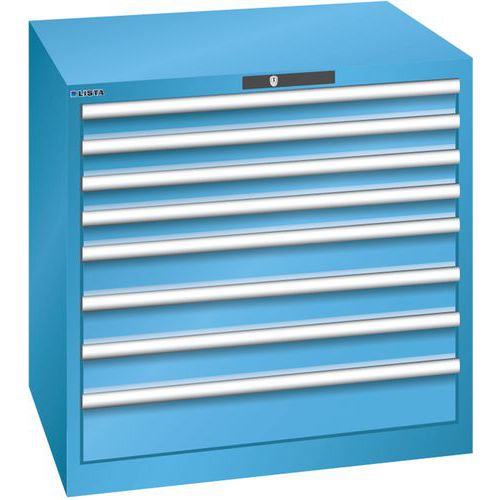 Armoire Bleu Clair 870x725x850 Avec 8 Tir. 200kg