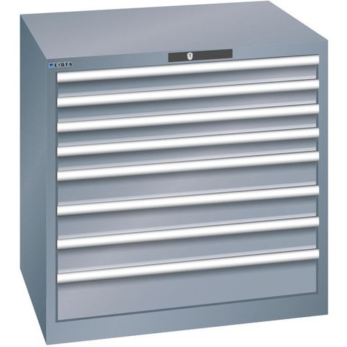 Armoires à Tiroirs Gris 870x725x850 Avec 8 Tiroirs 200kg