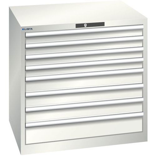 Armoire Blanc Gris 870x725x850 Avec 8 Tir. 200kg