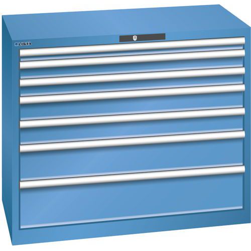 Armoire Bleu Cap. 1023x572x850 Avec 7 Tir. 75kg _ 78.750.040