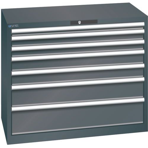 Armoire Noir 1023x572x850 Avec 7 Tir. 75kg _ 78.750.060