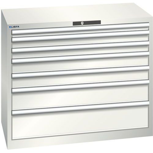 Armoire Blanc Gris 1023x572x850 Avec 7 Tir. 75kg