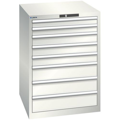 Armoire Blanc Gris 717x725x1000 Avec 8 Tir. 75kg