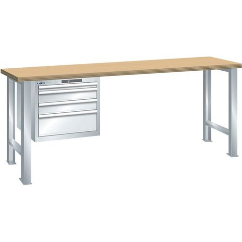 Établis Gris Clair 2000x750x890 Cap. 360kg Et 4 Tir. 75kg