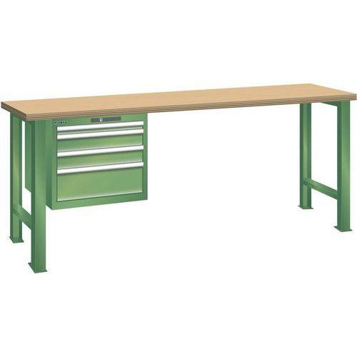 Établis Vert 2000x750x890 Cap. 360kg Et 4 Tir. 75kg