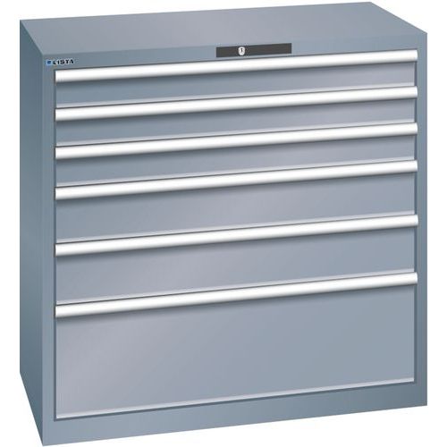 Armoire Gris 1023x572x1000 Avec 6 Tiroirs 75kg _ 78.754.050