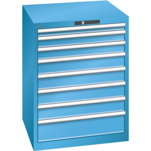 Armoire Bleu Clair 717x725x850 Avec 8 Tir. 200kg