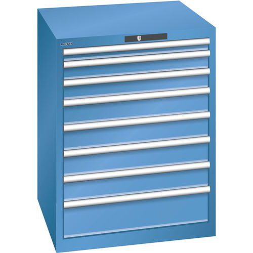 Armoire Bleu Cap. 717x725x850 Avec 8 Tir. 200kg _ 14.502.040