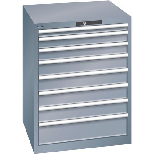 Armoires à Tiroirs Gris 717x725x850 Avec 8 Tiroirs 200kg