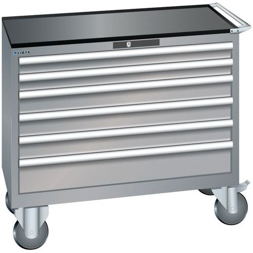 Armoire Gris Pigeon 1023x572x962 Avec 6 Tir. 75kg