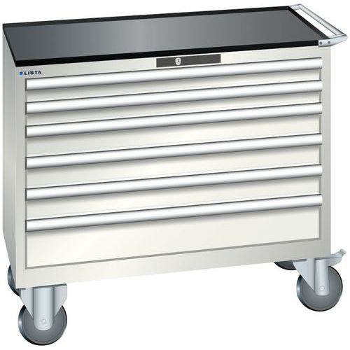 Armoire Blanc Gris 1023x572x962 Avec 6 Tir. 75kg