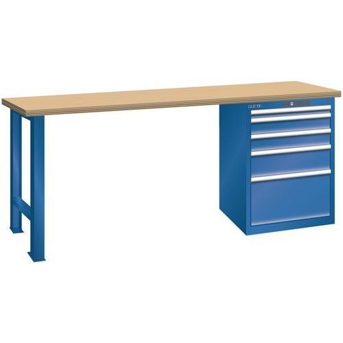 Ã‰tablis Bleu Gent. 1500x800x850 Cap. 1500kg Et 5 Tir. 75kg