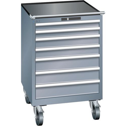 Armoires à Tiroirs Gris 717x725x1112 Avec 7 Tiroirs 75kg