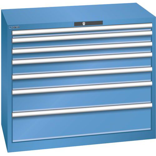 Armoire Bleu Cap. 1023x572x850 Avec 7 Tir. 200kg