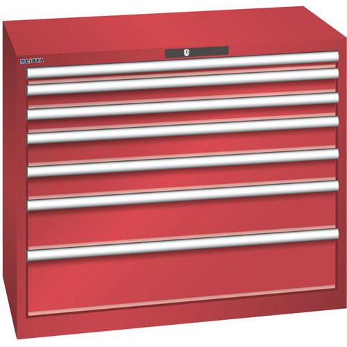 Armoire Rouge 1023x572x850 Avec 7 Tir. 200kg _ 78.752.070