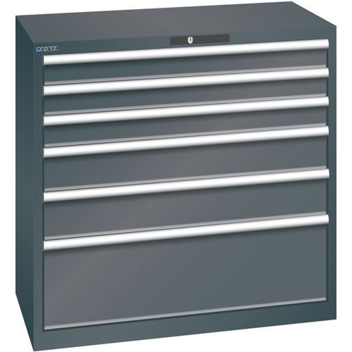 Armoire Noir 1023x572x1000 Avec 6 Tir. 200kg _ 78.756.060