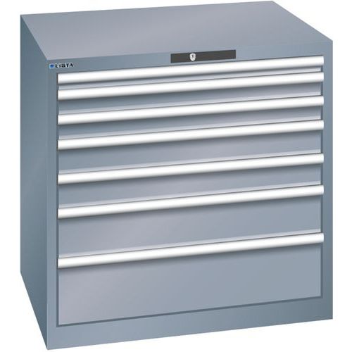 Armoires à Tiroirs Gris 870x725x850 Avec 7 Tiroirs 75kg