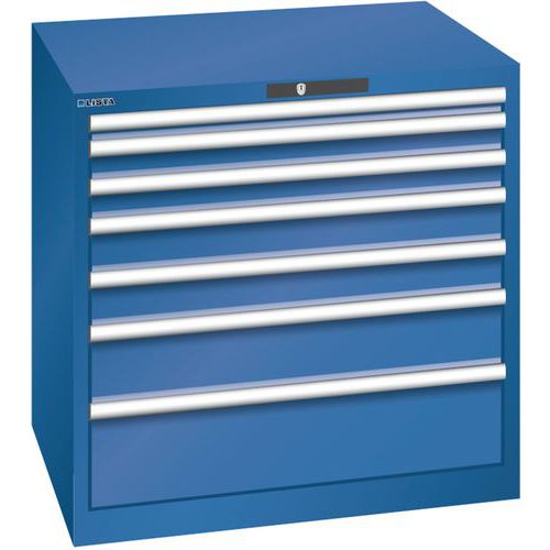 Armoire Bleu Gent. 870x725x850 Avec 7 Tir. 75kg _ 78.686.090