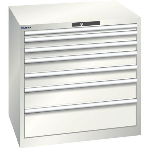 Armoire Blanc Gris 870x725x850 Avec 7 Tir. 75kg _ 78.686.180