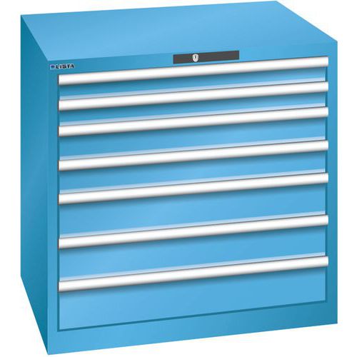 Armoire Bleu Clair 870x725x850 Avec 7 Tir. 75kg _ 78.690.010