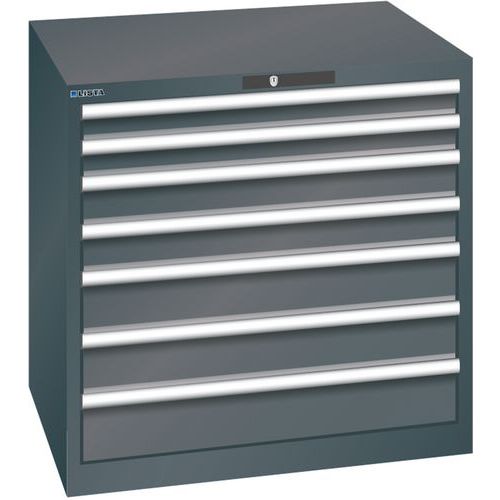 Armoire Noir 870x725x850 Avec 7 Tir. 75kg _ 78.690.060